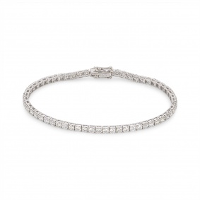 White Gold Diamond Tennis Bracelet 5.08ct White Gold Diamond Tennis Bracelet 5.08ct